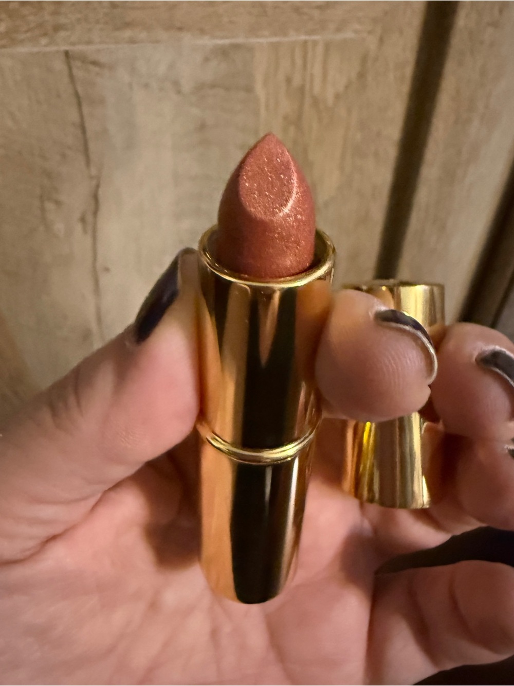 Estee Lauder Tiger Eye Lipstick in Gold Tube